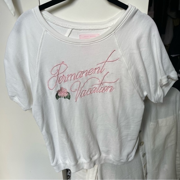 BAN.DO white short sleeve sweater - Picture 1 of 5